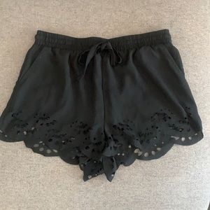 Brandy Melville black draw string shorts